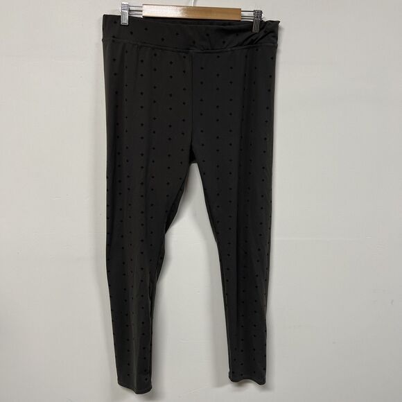 Pendleton XL Grey Patterned Legging Pants Pull-On Skinny Stretch High Rise - Picture 1 of 11